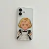 Funda Creativa Europea y Americana de Niña Pucheros para Teléfono Adecuada para iPhone 17 Pro Max, Funda Dura Linda para Apple 16 Pro y 15 Pro