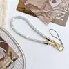 Lanyard de Muñeca Largo de Cristal con Cruz Nuevo Más Vendido Cadena de Colgante de Llave de Moda para Teléfono Móvil Corto con Pedrería