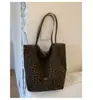 Bolso de Lona con Estampado de Leopardo para Mujer 2026 Nuevo de Moda Tendencia Estilo Universitario Bolso Tote Casual de Gran Capacidad Bolso de Lona para Hombro