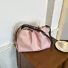 Bolso Femenino para Axila 2026 Nuevo de Moda Verano Gama Alta Nicho para Viajes Diarios Bolso de Hombro Único Bolso Cubo Plegado Cruzado