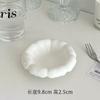 Estilo Ins Nórdico Lindo Plato Pequeño de Cerámica Blanco Gordito en Forma de Corazón Plato para Té de Flores Plato para Sabor Valor de Color Alto