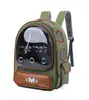 32*22*42cm Mochila Transportadora Bolha para Gatos, Bolsa Transparente para Pets para Gatos e Cães Pequenos até 9 Kg, Ótima para Caminhadas ao Ar Livre Cam