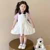 Vestido de Manga Corta para Niña Verano 2026 Nuevo Estilo Vestido Polo para Bebé Vestido de Verano Vestido de Princesa para Niña Pequeña