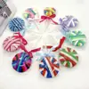 Accesorios Europeos y Americanos para el Cabello Transfronterizos, Gomas de Pelo de Colores Vivos, Ligas para el Cabello de Paleta Personalizadas, Lazos para el Cabello, Ligas para el Cabello Personalizadas