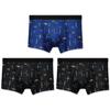 Ropa Interior para Hombre Bóxers Antibacteriales de Algodón Puro para Hombre Transpirables Estampados de Verano Delgados Talla Extra Pantalones Cortos Calzoncillos Bóxer de Algodón
