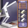 Lámpara de escritorio para protección ocular para estudio dormitorio de estudiante recargable plegable súper larga duración de batería lámpara de lectura de cabecera Jinglian