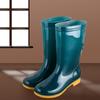 Novos sapatos impermeáveis antiderrapantes de geleia, botas de chuva confortáveis com sola alta e macia para trabalho adulto, botas de chuva aquáticas para mulheres, sola de carne de verão