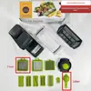 Cortador de Legumes Multifuncional, Máquina de Cortar Legumes, Triturador de Alimentos, Utensílio de Cozinha, Fatiador, Ralador, Triturador