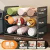 Estante de almacenamiento para copas de vino para uso doméstico, estante de exhibición de capas y apilable para termos y tazas de café, multicapa con drenaje