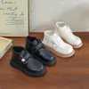 Botines para Niñas Botas Infantiles Botas de Princesa para Niños 2026 Otoño/Invierno Nuevos Botines Individuales Zapatos para Niñas Botas de Cuero Forradas de Felpa para Invierno
