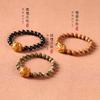 Pulsera HELLOKITTY de madera, hecha a mano, con un lindo gato, rosario original de sándalo, círculo único, estilo pareja.