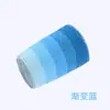Muñequera de toalla deportiva para baloncesto, bádminton, deportes al aire libre, absorbente de sudor, transpirable, muñequera rayada multicolor degradada