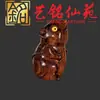 Figuritas de Animales del Zodiaco talladas a mano en sándalo: Rata, Buey, Tigre, Conejo, Dragón, Serpiente, Caballo, Oveja, Mono, Gallo, Perro, Cerdo Pequeños Adornos