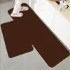 Tapete de Piso para Cocina de Lodo Diatómico Transfronterizo Tira Larga Absorción de Agua Absorción de Aceite Secado Rápido Antideslizante Almohadilla para Pies Juego de Tapetes para Puerta de Cocina de Color Sólido