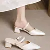 Sapatos de Salto Alto da Moda Estilo Francês para Mulheres, Verão 2026 Sandálias de Festa Versáteis Estilo Fada com Strass e Sensação de Brisa Suave
