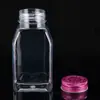 Botella PET de boca ancha para miel y salsas, frasco de plástico transparente para alimentos, frasco sellado personalizado para nueces, cereales, botanas y miel