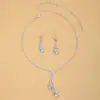 Accesorios de collar de perlas de moda de venta caliente transfronteriza para mujer, pendientes de nicho de lujo ligero a la moda, diseño de pulsera de novia, joyería de alta gama