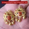 Método antiguo chapado en oro chapado en oro esmalte pintado bolsa de dinero repollo colgante diy pulsera de cuentas hecha a mano collar charm