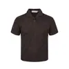 Yidao Vintage 2026 Verão Novo Retrô Americano Pedra Olho de Gato Ombro Reto Solto Casual Malha Polo Manga Curta Masculino
