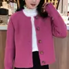 Abrigo Suéter de Punto Moderno y Elegante para Mujer, Nuevo Estilo Primavera y Otoño 2026, Corte Holgado, Top Adelgazante de Manga Larga para Figuras Pequeñas