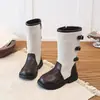 Botas Altas de Moda para Niñas 2026 Otoño/Invierno Nuevo Estilo Coreano Hebilla de Cinturón Botas Largas Suela Suave para Niños Botas Versátiles para Montar