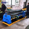 Fabricante de Calandra de Chapa para Serviço Pesado 3,2m 5m Calandra Simétrica de Três Cilindros Cilindro Sólido Máquina de Arredondamento Calandra de Chapa para Serviço Pesado