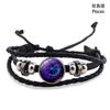 Nova Pulseira Doze Constelações Retrô Tecida à Mão com Contas Ornamentos de Mão Constelação Pedra Preciosa do Tempo Acessórios Pulseiras Decorativas