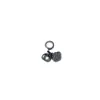 Pulsera de Plata Sanqi de Plata Vieja de Shanxi Colgante Estilo Étnico Borla Mariposa Tubo Curvo Encanto Accesorios para Pulsera DIY