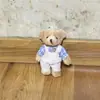 Chaveiro Pingente Ursinho de Pelúcia Mais Vendido Transfronteiriço Decoração de Chaveiro de Ursinho Cartoon Fofo