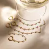 Pendientes de Acero Inoxidable con Borla de Pedrería Blanca Estilo Clásico Elegante y Silencioso Pendientes de Nicho de Gama Alta Joyería de Lujo Ligero Transfronteriza para Mujeres