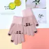 Guantes de Lana Tejidos con Tacto Cálido para Adultos para Otoño e Invierno, Guantes de Lana para Estudiantes con Protección contra el Frío, Guantes Protectores de Lana para Ciclismo al Aire Libre
