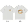 Conjunto de Manga Corta para Pareja de Algodón Peinado Puro Pani Perro Hamburguesa, Nuevo Estilo de Verano, Súper Popular