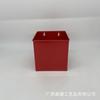 Atacado Balde de Ferro Metálico Branco Simples Vaso de Flores Galvanizado Quadrado de Parede Pendurado Vaso de Flores Decorativo Combinação Modelo Transfronteiriço Estoque Pronto