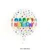 Globo de Aluminio Transparente 4D de 22 pulgadas Impresión en Inglés Feliz Cumpleaños Decoraciones para Fiesta de Cumpleaños Infantil Venta al por Mayor Transfronteriza