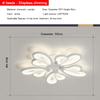 Lámpara de Sala de Estar Transfronteriza Nuevo Tipo Pétalo Lámpara de Pasillo Moderna Simple Flor Mariposa Habitación Lámpara de Dormitorio Lámpara de Techo Lámpara Principal