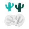 Molde para hornear decoración de pastel de azúcar diy una variedad de forma de cactus arcilla líquida yeso molde de silicona