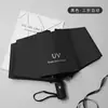 Guarda-chuva de Sol com Proteção UV Totalmente Automático, Revestimento Preto, Proteção Solar UV, Uso Duplo para Dias Ensolarados e Chuvosos, Guarda-chuva com Logotipo Impresso, Guarda-chuva Personalizado para Presente