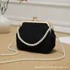 Bolsa de Pérola Verão Novo Estilo Bolsa de Mão Bolsa de Concha Nova Bolsa Estilo Chinês 2026 Moda com Contas Bolsa Transversal Feminina