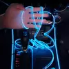 Luz LED Ambiental para Interior de Coche en Stock El Luz Fría Luz de Atmósfera USB para Coche Sin Cableado Decoración de Coche Tira de Guía de Luz para Modificación