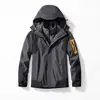 Chaqueta 3 en 1 con Capucha, Cortavientos, Impermeable, Resistente al Frío y Cálida, con Forro Extraíble que se Puede Usar por Separado, Abrigo Casual para Exteriores y Montañismo