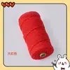 Cuerda de algodón trenzado 3mm 4mm de colores tapiz hecho a mano degradado color sólido cuerda de algodón material para colgante de coche cuerda para tejer diy hilo de algodón