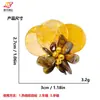 Parches de Tela Flor 3D Bordados con Cuentas Piezas de Concha de Imitación Cosidos a Mano Accesorios de Moda Accesorios Decorativos para Zapatos Sombreros En Stock Venta al por Mayor