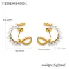 Pendientes de cuentas de temperamento europeo y americano para mujer, moda ins, pendientes de acero de titanio con personalidad, joyería con forma de pendientes irregulares, venta al por mayor