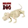 Adornos de Decoración de Esqueleto de Halloween Transfronterizos Esqueleto de Animal Simulado Articulaciones de Perro Shar-Pei Ajustables Escena de Fiesta