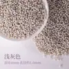 Tang 2-4mm Cor Sólida Contas de Arroz Contas Creme Contas de Ábaco Super Excelentes Contas de Vidro Banhadas a Prata Acessórios para Joias Contas Pequenas Atacado