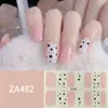 ZA pegatinas de uñas blancas sin cocción, pegatinas completas, parche de uñas impermeable, estilo simple de alta calidad, pegamento para esmalte de uñas al por mayor