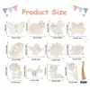 Artesanías de Madera Transfronterizas Manualidades de Madera de Mariposa para Niños Colgante Juguetes de Madera DIY Traje Pintado De Colores
