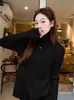 Suéter Suelto de Cuello Alto Suave y de Estilo Perezoso para Mujer, Tejido Grueso de Manga Larga con Sensación Relajada, Otoño e Invierno