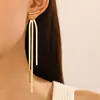 Pendientes de Nueva Llegada Pendientes de Borla Larga de Moda Trendy Pendientes Elegantes Simples de Cadena de Estilo Coreano Pendientes de Una Palabra