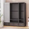 Guarda-Roupa Quarto Casa Simples Tecido Guarda-Roupa Montagem Quarto de Aluguel Uso Robusto Durável Armário de Roupas Novo Estilo 2026